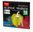 Set of Acrylic Markers 12 pcs 1