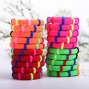 Set of Coloured Hair Ties - 20 pcs 2
