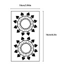 Set of Decorative Body Stickers 2 pcs Temporary Pattern for Covering the Chest Striking Design for Photography Costumes and Themed Events 2