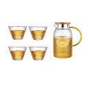 Set of Glasses and Teapot 5 pcs 1