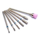 Set of Nail Drills and Brushes 7 pcs 10