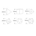 Set of Polyhedral Dice 7 pcs Vampire Theme Fantasy RPG Red Transparent Dice for Dungeons & Dragons Tabletop and Board Games 4