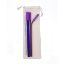 Set of Stainless Steel Straws with Case 3 pcs 4