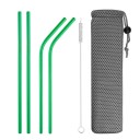 Set of Stainless Steel Straws with Case 4 pcs 5