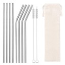 Set of Stainless Steel Straws with Case 8 pcs 5