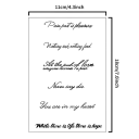 Set of Temporary Waterproof Tattoos 1 Piece of Tattoo Paper 18 x 11 cm Handwritten Texts Stick-on Tattoos Stylish Body Decoration 2