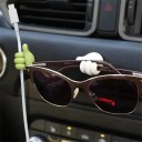 Set of Two Self-Adhesive Holders for Cables, Glasses and Small Items for Car and Home in the Shape of a Hand with a Thumbs Up Made of Rubber 1