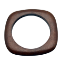 Set of Women's Wooden Bracelets Solid Shape Diameter 6.5 cm Natural Wood Smooth Bracelets for Layering and Everyday Wear 2