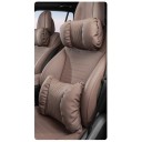 Set opěrky hlavy a beder do auta z umělé kůže měkké polštáře cca 33 × 20 × 11 cm a 38 × 28 × 11 cm doplněk interiéru 1