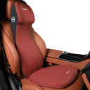 Set opěrky zad a podsedáku do auta paměťová pěna 29 x 22 x 75 cm + 42 x 42 x 3,5 cm ergonomický polštář na sedadlo pro komfort jízdy 3