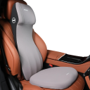 Set opěrky zad a podsedáku do auta paměťová pěna 29 x 22 x 75 cm + 42 x 42 x 3,5 cm ergonomický polštář na sedadlo pro komfort jízdy 1