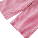 Set Pantaloni e Canotta a Righe Rosa per Bambina con Spalline Larghe e Fiocchetti 6