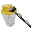 Set pentru asamblarea unei capcane pentru rozătoare Capac pentru găleată 31 cm cu deschidere și scară Capcană practică pentru șoareci și șobolani Reutilizabilă 2