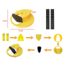 Set pentru asamblarea unei capcane pentru rozătoare Capac pentru găleată 31 cm cu deschidere și scară Capcană practică pentru șoareci și șobolani Reutilizabilă 3
