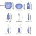 Set pentru joaca de-a dentistul Set de curățare dentară pentru copii cu model de gură Instrumente pentru îngrijirea dinților Joaca de-a 2