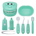 Set per giocare al dentista Set di pulizia dentale per bambini con modello di bocca Strumenti per la cura dei denti Giocare a fare il medico 6