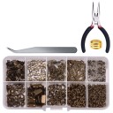 Set per la creazione di gioielli 710 pezzi con pinzetta e pinze 6