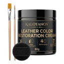 Set per la riparazione della pelle Crema per il ripristino del colore 2 pennelli e spugnetta Asciugatura rapida Nutrimento profondo 5