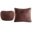 Set polštář na krk a bederní opěrka do auta ergonomická měkká podpora zad a hlavy univerzální doplněk autosedačky cestování 4