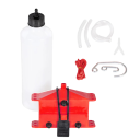 Set portatile per la pulizia della catena della bicicletta con dispositivo di pulizia e lubrificazione 11,4 × 8,7 × 4,5 cm con tubi e adattatori per la manutenzione 3
