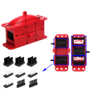 Set portatile per la pulizia della catena della bicicletta con dispositivo di pulizia e lubrificazione 11,4 × 8,7 × 4,5 cm con tubi e adattatori per la manutenzione 5