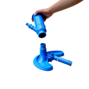 Set profesional de curățare a piscinei cu aspirator și perie, racord UE, potrivit pentru piscine exterioare și izvoare termale, echipament complet 2