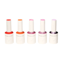 Set profesional de lacuri gel pentru unghii 5×10 ml Compoziție vegană fără HEMA TPO Consistență moale Pincel rotund UV LED 4