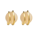 Set sferico collana e orecchini in acciaio inossidabile Gioielli moda moderna per donne San Valentino anniversario fidanzamento 2