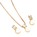 Set strălucitor de bijuterii pentru femei Colier și cercei Bijuterii elegante pentru ocazii festive ca dar romantic pentru mireasă 2