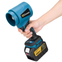Set suflantă electrică turbo fără perii 300.000 rpm 400 m/s Suflantă de praf portabilă Makita 3000 W Baterie 18V 6.0 Ah Încărcător Sistem de curățat auto 2