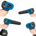 Set suflantă electrică turbo fără perii 300.000 rpm 400 m/s Suflantă de praf portabilă Makita 3000 W Baterie 18V 6.0 Ah Încărcător Sistem de curățat auto 9