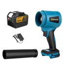 Set suflantă electrică turbo fără perii 300.000 rpm 400 m/s Suflantă de praf portabilă Makita 3000 W Baterie 18V 6.0 Ah Încărcător Sistem de curățat 8