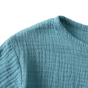 Set Unisex per Bambini con Maglietta a Maniche Corte e Pantaloni Corti Elasticizzati con Bottoni nel Collo Scollatura a O 2