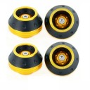 Set universal de 4 bucăți protecții pentru furca față Protecția roții și a axului motocicletei din aliaj de aluminiu Protecții colorate împotriva căderii 11