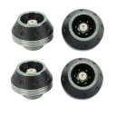Set universal de 4 bucăți protecții pentru furca față Protecția roții și a axului motocicletei din aliaj de aluminiu Protecții colorate împotriva căderii 9