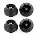 Set universal de 4 bucăți protecții pentru furca față Protecția roții și a axului motocicletei din aliaj de aluminiu Protecții colorate împotriva căderii 5