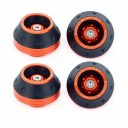Set universal de 4 bucăți protecții pentru furca față Protecția roții și a axului motocicletei din aliaj de aluminiu Protecții colorate împotriva căderii 13