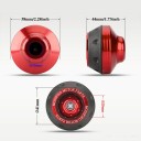 Set universal de 4 bucăți protecții pentru furca față Protecția roții și a axului motocicletei din aliaj de aluminiu Protecții colorate împotriva căderii 2