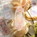 Set van 10 boekenleggers 12 x 5 x 0,1 cm Transparante PVC boekenleggers met subtiele decoratie Elegante leesaccessoire 4