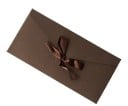 Set van 10 gekleurde enveloppen met strik 22 × 10,8 cm papieren enveloppen voor wenskaarten en geldcadeaus 7