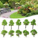 Set van 10 modelbomen 4 cm Miniatuurdecoratie voor diorama en modellandschap 1
