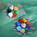 Set van 10 natuurlijke kristallen Rozenkwarts Hart Huisdecoratie Chakra stenen Reiki Helende mineralen Kleurrijke edelstenen 5