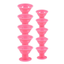 Set van 10 siliconen hittevrije haarkrullers, casual waves, buigzame stylingtools, twee maten voor alle haarlengtes 13