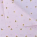 Set van 10 stuks lichtroze transparant inpakpapier met kleurrijke hartjes 50x70 cm vellen decoratief papier voor het inpakken van cadeaus en bloemen 3