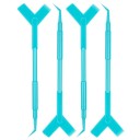 Set van 10 stuks plastic applicators voor wimpers 11,5 x 3 cm Y-vorm Herbruikbare stokjes Kam voor het liften van wimpers Make-up tool 5
