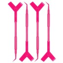 Set van 10 stuks plastic applicators voor wimpers 11,5 x 3 cm Y-vorm Herbruikbare stokjes Kam voor het liften van wimpers Make-up tool 6