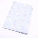 Set van 10 stuks witte-doorzichtige inpakpapier met gekleurde bladeren 50x70 cm vellen decoratief papier voor het inpakken van cadeaus en bloemen 4