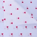 Set van 10 stuks witte transparante inpakpapier met kleurrijke hartjes 50x70 cm vellen decoratief papier voor het inpakken van cadeaus 2