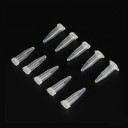 Set van 100 1,5 ml plastic centrifugebuizen met doppen en puntige bodem voor laboratoria en monsters 6