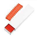 Set van 100 stuks dubbele kunststof scheermesjes oranje veilige snijkanten voor schrapers voor het verwijderen van vuil van oppervlakken 5